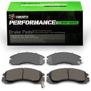 Plymouth Laser Performance Sport Brake Pads - Front - R1 Concepts - R1 Performance Sport - `90-`22
